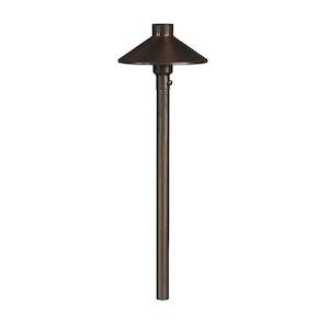 Bollard Light With Spike Antique Brass 225mm Havit Lighting - HV1454C, HV1454W