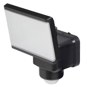 Patrol Tricolour LED Security Light with PIR Sensor in Black Martec Lighting - MLXP34520MS