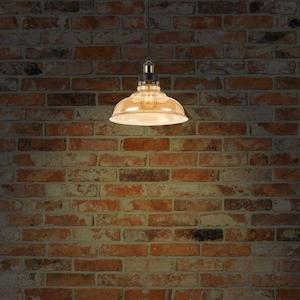 Hertel Pendant Light E27 in Black/Amber Telbix Lighting - HERTEL PE20-BKAM, HERTEL PE30-BKAM