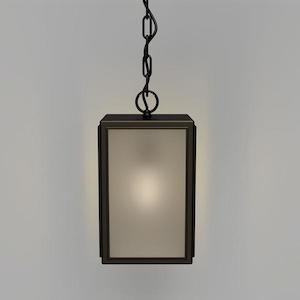 Lille Pendant Light 1Lt Old Bronze in Frost Glass