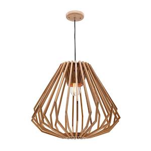 Romano Pendant Light in Ashwood Timber Mercator Lighting - PL-MG4731