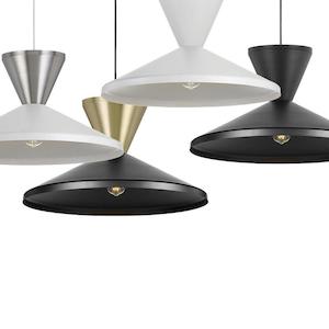 Temo Pendant Light ø250mm + ø600mm Available in Different Colours Telbix Light…