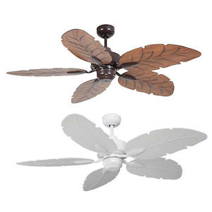 COOYA Ceiling Fan 1300mm (52") in Brown or White Mercator Lighting - PL-FC190135