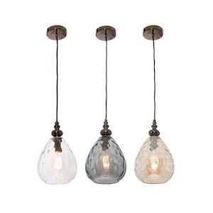 Genoa Pendant Light in Clear/Smoke/Cognac Mercator Lighting - PL-MG2231