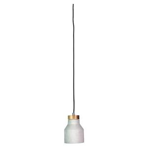 Panto Pendant Scandustrial 1L Concrete+Timber Finish E27 Oriel Lighting - OL64722