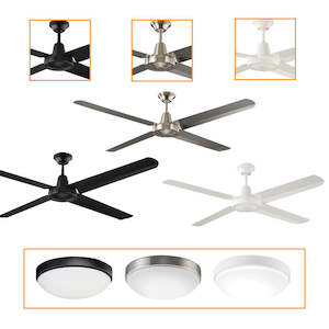 Velocity V1 LED Ceiling Fan w/ Light in Different Colour and Size 360 Innovation…