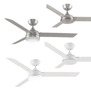 Spinstar AC LED Ceiling Fan w/ Light 56" (1420mm) in Brushed Nickel or White 360…