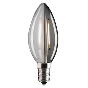 Retro LED Globes Candle 2.8w in E14/B15 (Frosted) Mercator Lighting - PL-9E14LED12F