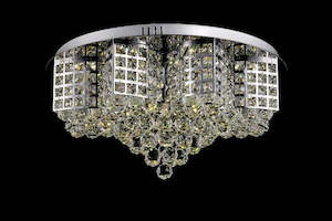 LED K9 Crystal Chrome Chandelier Cool White Small oR Large - AC1303/14 AC1303/16