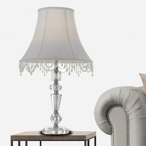 Eden Table Lamp E27 in Chrome/Gold Telbix Lighting - EDEN TL-CH/WH, EDEN TL-GD/WH