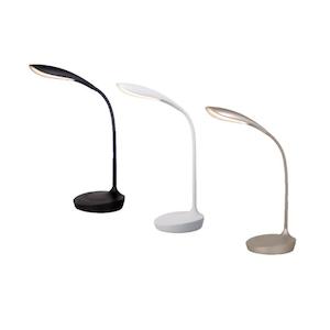 Lennox LED Task Lamp 5w Mercator Lighting - PL-A96311/BLK, PL-A96311/WHT, PL-A96311/GLD