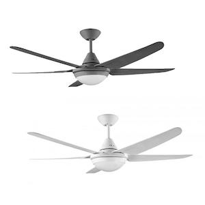 Mariah 52" (1320mm) AC Ceiling Fan w/ Light in White or Titanium Ventair - MAR13…