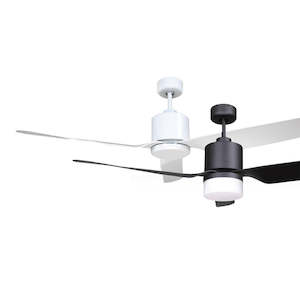 Ashton 52" (1300mm) AC Ceiling Fan in White or Black Ventair - ASH1303WH, ASH130…