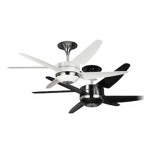 V6 56" (1400mm) AC Ceiling Fan Only w/ 2x3 Blade in White or Gunmetal Ventair - …