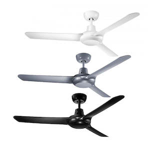 Spyda 50" (1250mm) AC Ceiling Fan 3 Blade in Satin White, Matte Black or Titaniu…