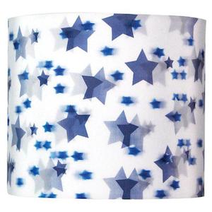 Acc: Shade B22 3D Blue Star 10" Optic Design Drum 9-9-8 Oriel Lighting OL91772