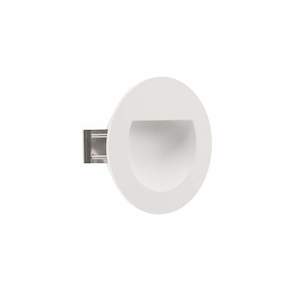 Electric light fittings: Round Recessed Wall/Concrete 3W Recess Stair Tread Rnd IP67 3W 24V White