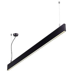 230V Office Pendant Linkable SPEND40 25W 4000K Natural White 608 * 18.5 * 80mm - BLACK