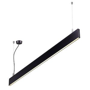 Electric light fittings: 40W Office Pendant SPEND40 4000K Natural White 1498 * 18.5 * 80mm - BLACK