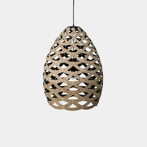 Black Interior Tui Pendants by David Trubridge