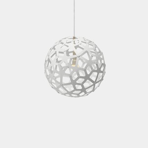 Electric light fittings: White Both sides Coral Pendants