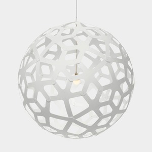 Electric light fittings: White 2 Sides Coral Pendants