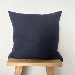 Ink Linen Cushion Cover