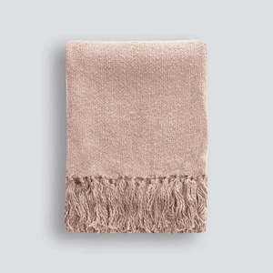 Serenade Throw - Dusky Rose