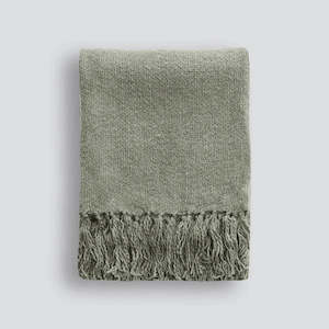 Linen - household: Serenade Throw - Muted Sage