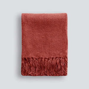 Linen - household: Serenade Throw - Cranberry