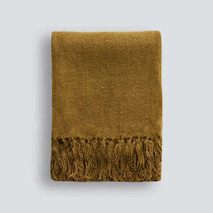 Linen - household: Serenade Throw - Toffee