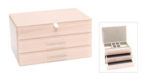 Dusty Pink Glass Box - Medium