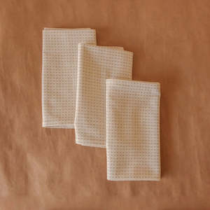 Woven Cotton Kitchen Towel - Chalk