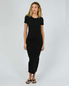 SILENT THEORY MIKA MIDI DRESS - BLACK