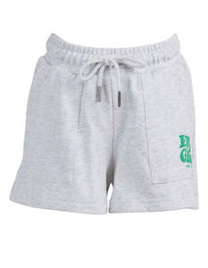 The Little Foxs Den: EVE GIRL ATHS FLEECE SHORT - GREY MARLE