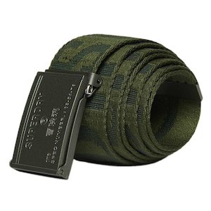 Mens Superdry: SUPERDRY VINTAGE WEBBING BELT - Army Green