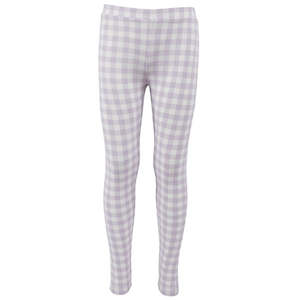 Girls: EVE GIRL CHECKERS LEGGING - Purple