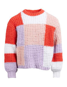 EVE GIRL CHECKER BOARDS KNIT - Multicoloured