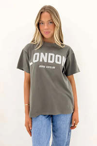 Jorge London Tee - Charcoal