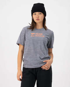 MONS ROYALE ICON T-SHIRT - GREY HEATHER