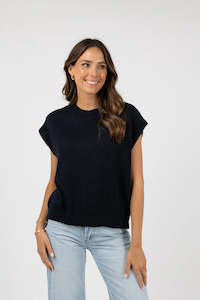 Humidity Aster Top - Navy