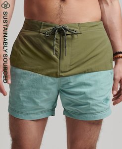 SUPERDRY VINTAGE BOARDSHORT - Olive Khaki / Fresh Mint