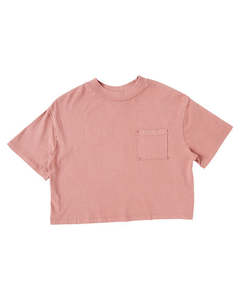 EVE GIRL HADLEY POCKET TEE - ROSE