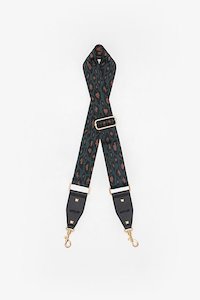 Bag Straps: ANTLER BAG STRAP - Cheetah Teal