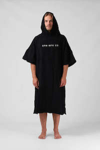 RPM HOODED TOWEL - Black O/S