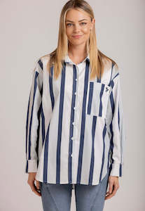 Womens Shirts: MOSS MAXWELL STRIPE SHIRT