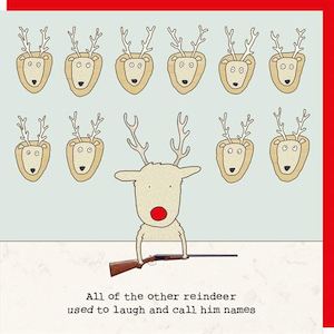 ROSIE MADE A THING CARDS - Rudolph - Christmas Card