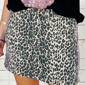 P P Skirt Look: PRICKLE & POLLY - Olly Leopard Skirt