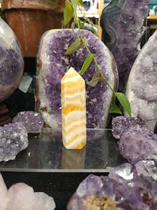 Orange Banded Calcite Tower