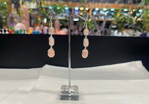 Pink Opal Earrings